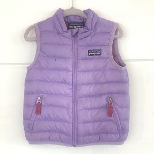 Patagonia 18m Girls Purple Puffer Vest 💜